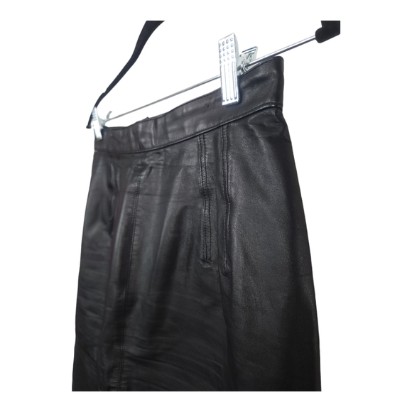 Vintage Genuine Nappa Leather Mini Skirt Robinsons - Picture 2 of 7